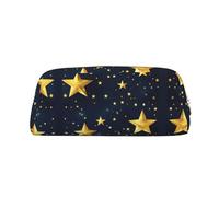 Nbtghga Stars Eastern Pattern Print Pencil Pouch, Pen Bag with Practical Zip, Stationery Pouch for School Office