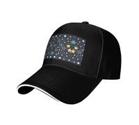 Nbtghga Stars Eastern Stars Print Baseball Cap Golf Dad Hat Adjustable Original Classic Cap Casquette,Outdoor Sports Casual Wear Black