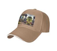 Nbtghga Steam Little Train Print Baseball Cap Golf Dad Hat Adjustable Original Classic Cap Casquette,Outdoor Sports Casual Wear Natural