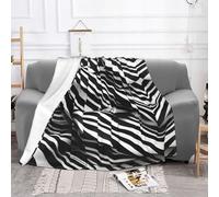 Nbtghga Stripes Black White Print Flannel Throw Blanket,Cozy Print Design For Sofa Couch Bed Ultimate Comfort And Warmth