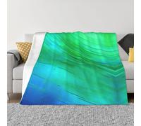 Nbtghga Teal Blue Pattern Print Flannel Throw Blanket,Cozy Print Design For Sofa Couch Bed Ultimate Comfort And Warmth