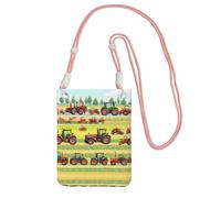 Nbtghga Tractor Farming Print Carry A Mobile Phone Bag Diagonally, Multi-Functional Small Purse For Coins And Cellphone