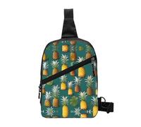 Nbtghga Tropical Fruit Paradise Print Chest Pack Crossbody Chest Package, Diagonally Worn Daypack For Hiking & Daily Commute