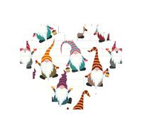 Nbtghga Xmas Funny Gnomes Print Building Brick Puzzles, Family Keepsake Romantic Home Decor Anniversary Birthday Gifts