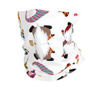 Nbtghga Xmas Funny Gnomes Print Neck Gaiter,Headwear, Face Mask Seamless Protection Cycling Riding Running Headbands