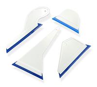 NBTOOL 4 in 1 Window Tint Tools Handle Squeegee with Blue PU Bevel Blade,Side Swipe Wiper Window Tint Squeegee Vinyl Squeegee Tinting Tools for Car Window Glass Film