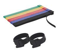 NBTORCH 100 Pcs 10-Inch Heavy-Duty Self-Fastening Cable Ties - Durable, Reusable Straps for Wire Organization, Ideal for Home, Office, Garage, and Outdoor Use