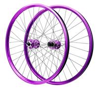 NBTRXWAFR 26/27.5/29-Inch Purple Mountain Bike Wheels, Aluminium Alloy Disc Brake 142Mm 32-Hole Through Axle MTB Rim 2150G for 8-12 Speeds,THRU AXLE,26INCH