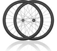 NBTRXWAFR 700C Carbon Fiber Road Bike Wheelset Height 28MM/32MM/35MM/38MM/42MM/45MM/50MM/55MM/60MM/65MM/73MM Thru Axle Center Lock Disc Brake 24H Hubs for 8/9/10/11/12 Speed Cassette,45mm