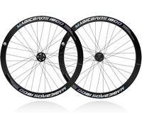 NBTRXWAFR 700C Fixed Gear Bike Wheelset 40Mm Rim Height Alu Wheels Inner 100/120Mm V-Brake Bearing Hubs for 23-28C Outer Tires Road Bike
