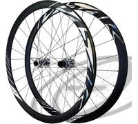 NBTRXWAFR 700C Road Bike Front & Rear Wheels Quick Release Wheelset Double Butted Rims Disc Brake 100/135Mm 24H Hubs for 8-12 Speed,Colorful