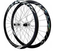 NBTRXWAFR 700C Road Wheelset, 36Mm Rims, Double-Wall C/V Wheels, 24-Hour Straight-Pull Spokes, Quick Release Hubs for 8-12 Speed Cassette,Silver