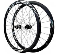 NBTRXWAFR 700C Road Wheelset, 36Mm Rims, Double-Wall C/V Wheels, 24-Hour Straight-Pull Spokes, Quick Release Hubs for 8-12 Speed Cassette,Black