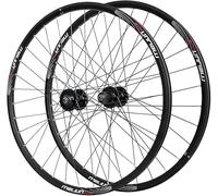 NBTRXWAFR MTB Bicycle Wheel Set Aluminum Alloy 26 27.5 29 Inches, Disc Brake Double-Walled Hybrid/Mountain Rim 2450G for Flywheel with 7/8/9/10/11 Speed,26inch