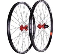 NBTRXWAFR MTB Wheelset 26/27.5/29 Inch Wide Rim Mountain Bike Wheelset Front And Rear Wheels with 6 Pawls Hub,Bicycle Wheelset,Red,29inch HG
