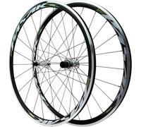 NBTRXWAFR Road Bike Pair Wheels 700C Aluminum Alloy Double Wall Rims Depth 30Mm 20/24 Holes Bearings Hubs Brakes C/V QR-100/130Mm Cyclocross Wheels for 7 To 12 Speed Cassette,Green