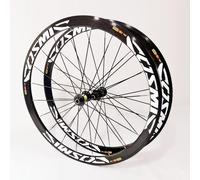 NBTRXWAFR Road Bike Wheelset 700C*23C-25C-28C 40/50MM Aluminum Alloy C/V Brake Rim Quick Release 20H Hub for 7 8 9 10 11 Speed Wheelset,White,40MM