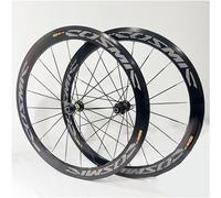 NBTRXWAFR Road Bike Wheelset 700C*23C-25C-28C 40/50MM Aluminum Alloy C/V Brake Rim Quick Release 20H Hub for 7 8 9 10 11 Speed Wheelset,Black,50MM
