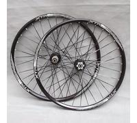 NBTRXWAFR Wheel Set 26 27.5 29 Inch MTB Bicycle Wheels Disc Brake Bearing Hubs Mountain Bike Aluminum Rims 32H 8-11 Speed Cassette QR,Black,26inch