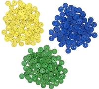 NBVACPL Round Wooden Buttons 300Pcs(Yellow,20mm)