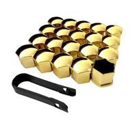 NBVGFGDF 20 Pcs Wheel Nut Covers, for Opel/Vauxhall Crossland X Corsa Mokka Insignia Dustproof Durable Car bolt heads Protective Caps Tire Nut Covers Decorate Accessories,D-17mm