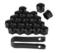 NBVGFGDF 20 Pcs Wheel Nut Covers, for Seat Ibiza 2009 2010 2011 2012 2013 2014 2015 2016 2017 Dustproof Durable Car bolt heads Protective Caps Tire Nut Covers Decorate Accessories,B-21mm