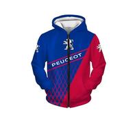 NBVGFGDF Car Clothing, for Peugeot Partner 2019-2023 Printed Hooded Top Sweatshirt Unisex personalized car enthusiast clothing,A-XXL