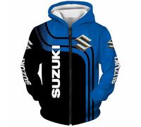 NBVGFGDF Car Clothing, for Suzuki S-Cross 2014-2023 Printed Hooded Top Sweatshirt Unisex personalized car enthusiast clothing,A-XXXL
