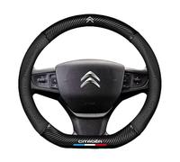 NBVGFGDF Car Steering Wheel Cover, for Citroen DS3 2009-2016 Full Coverage Steering Wheel Protective Cover Breathable Anti-slip Interior Accessories,A-D-38cm