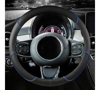 NBVGFGDF Car Steering Wheel Cover, for Volvo XC40 2018-2022 Full Coverage Steering Wheel Protective Cover Breathable Anti-slip Interior Accessories,B-O-38cm