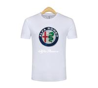 NBVGFGDF Men's T-Shirt, for Alfa Romeo Giulia 2017-2021 Plain Crew Neck T-Shirt Men's Short Sleeve Shirts Mens Casual Cotton Sports Short Sleeve T-Shirt,A-XXL