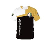 NBVGFGDF Men's T-Shirt, for Alfa Romeo Giulietta 2011-2021 Plain Crew Neck T-Shirt Men's Short Sleeve Shirts Mens Casual Cotton Sports Short Sleeve T-Shirt,B-XL