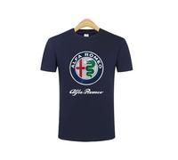 NBVGFGDF Men's T-Shirt, for Alfa Romeo Stelvio SUV(2016-Present) Plain Crew Neck T-Shirt Men's Short Sleeve Shirts Mens Casual Cotton Sports Short Sleeve T-Shirt,A-M