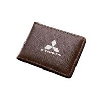NBVGFGDF Mens Wallets, for Mitsubishi ASX Pajero sport Outlander Grandis Carbon Fiber Leather Wallets Mens, Handmade Super Slim Men's Wallet Credit Carder Holder Bifold Purse,B