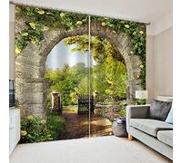 NBVGHJ Modern Curtain Window 3d Roman Scenery Curtains For Living Room Bedroom Blackout Photo Printing Window Drapes (W) 120×(H) 150cm