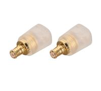 NBVGHPSRW A2DC to 0.78mm 2 Pin Adapter, Male to Female Headphone Connector for CKS1100 E40 E70 LS200 LS300 LS400 CKR90 CKR100 LS50 LS70, Compact ABS Shell with (Transparent)