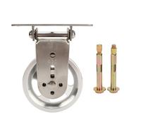 NBVGHPSRW Bidirectional Pulley Wheel with Silent Bearings, Rust Proof Stainless Steel Swivel Traction Wheel for Home Gym Cable Pulley System, 360° Rotation for Pull Down and Weight (Aluminum)