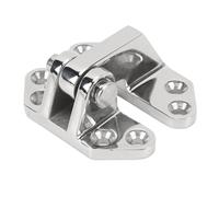 NBVGHPSRW Marine Hinge 316 Stainless Steel Mirror Polished Rust Resistant Deck Hinge, Boat Cabin Cover Hinge for Yacht and Watercraft, Easy Install No Drilling Required
