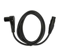 NBVGHPSRW XLR Male to Female Microphone Cable, Balanced XLR Mic Cord with 3 Pin Connector, Silver Plated OFC Conductors for KTV Home Theater Studio, 6.6ft Black PVC