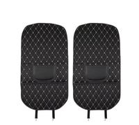 NBVUTYH Car Seat Protection Car Seats Back Protector Pad Interior Anti Kick Dirty Protect Mats Auto Accessories Easy To Clean Decoration(White Big 2pcs)