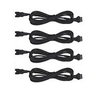 NBWDY 4pcs 36in/90cm RGB LED Multi-Color Accent Light Extension Cable Wire Cord Set for LED Motorcycle ATV Car Light Multi-Color Neon Strip Rock Light