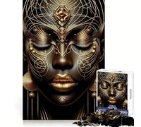 NBWO African Goddess 1000 Piece Jigsaw Puzzle for Adults Logic Toy Relaxing Fun Design Assembly Santa Wish Gift (38x26cm)