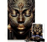 NBWO African Goddess 1000 Piece Jigsaw Puzzles for Adults Jigsaw Brain Skill Warm Time Exact Edge (38x52cm)