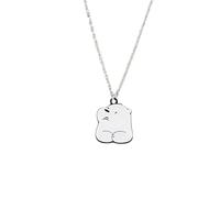 NBYGSC 925 Sterling Silver Panda Necklace For Women And Girls, Cute Cartoon Milk Panda Bear Pendant Necklace, Panda Jewelry, Red Panda Necklace For Girls, Panda Locket, Panda Coin Pendant