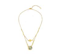 NBYGSC Airplane Planet Pendant Two Layer Necklace Woman Accessory Birthday Love's Gift Jewelry -T05