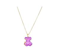 NBYGSC Bear Necklace For Women, 925 Sterling Silver Cute Cartoon Star Bear Necklace Animal, Gummy Bear Necklace, Gummy Bear Jewelry, Bear Charm, Panda Necklace For Girls, Bear Claw Necklace