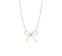 NBYGSC Bow Collarbone Necklace Stainless Steel Jewelry Party Accessories Snake Bone Chain-T28