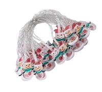 NBYGSC Cartoon Snowman String Light - Hangable Snowman Fairy Lights, Waterproof Light Up Fairy Hangable, Battery Powered Fairy Lights Santa, Perfect for Christmas Tree Home Garden Indoor Outdoor