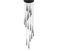 NBYGSC Chandelier Sputnik Light，Ceiling Light， Ing Fixture with Acrylic Shade Adjustable Cone Small Ing for Island Dining Room Living Room/Black/12 Lights