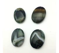 NBYGSC Charm Jewelry 30x40MM Natural Stone Beads Black Onyx Cabochon for Jewelry Making Bracelet Necklace 1Pcs Straight Hole (Color : Green 1pcs)